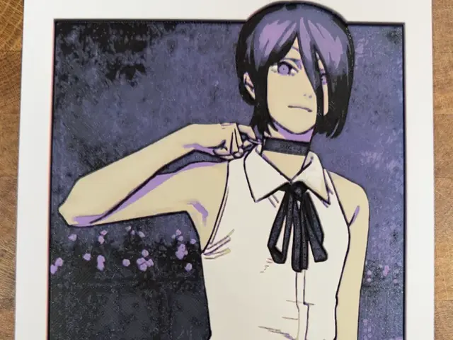 HueForge model: Chainsaw Man - Reze Necklace by Pretty Okay Prints
