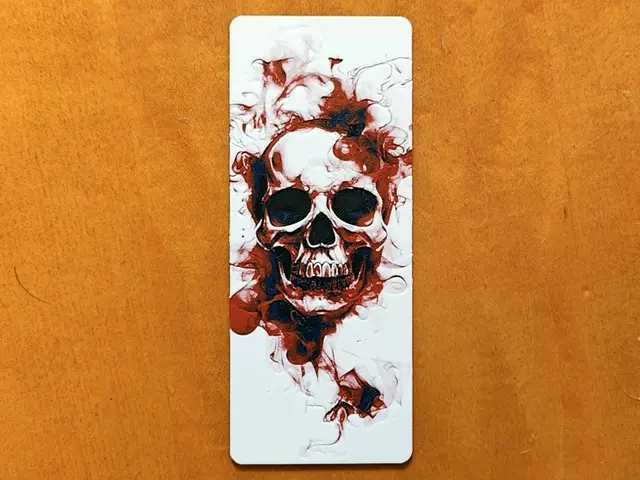 HueForge model: Skull Bookmark - Hueforge by Sarge