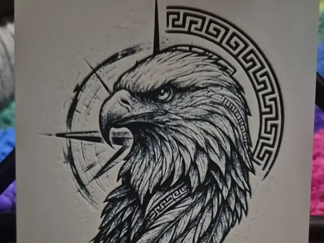 HueForge model: Eagle compass hueforge by Buntsta