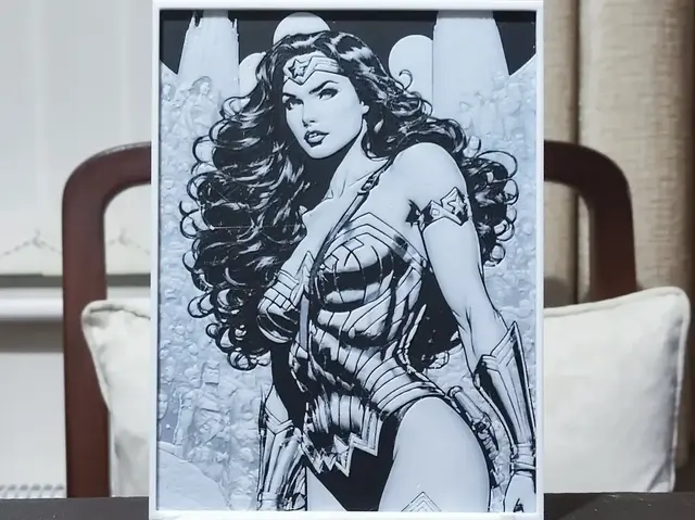 HueForge model: Wonder Woman (3) - HueForge 2 Color by BoDad