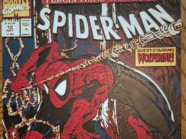 HueForge model: Spiderman Comic Cover Wall Art #3 by FiremanprintsIRL (BR3Design)