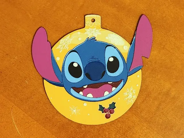 HueForge model: Stitch Christmas Tree Decoration / Ornament Bauble by Sarge