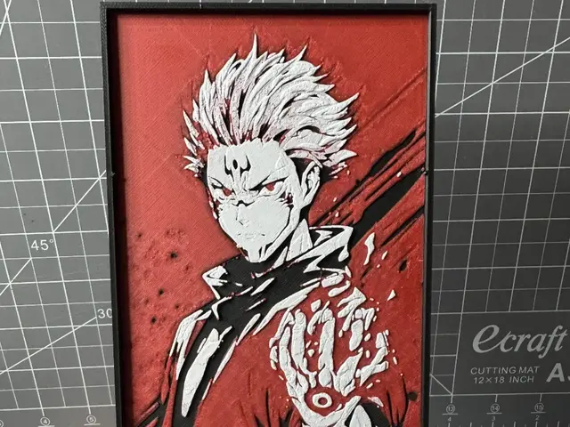 HueForge model: Hueforge of Sukuna from jujutsu kaisen by SBC Creations