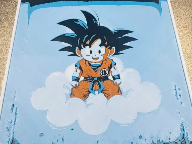 HueForge model: Street Art Songoku by World of Glt 3d