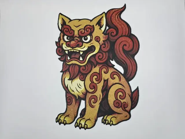 HueForge model: Komainu Lion by Kactus Fpv