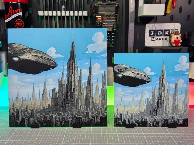 Futuristic City - Hueforge - 4 Colors