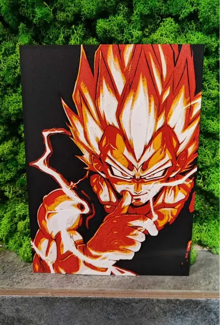 HueForge model: Vegeta fired Up by Garuda3D