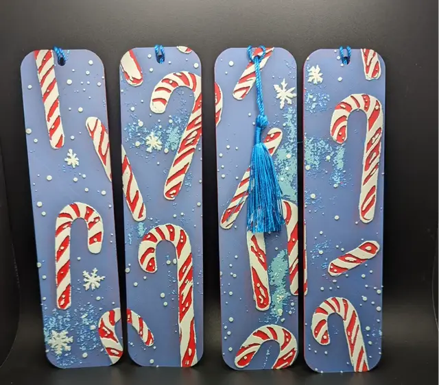 Candy Cane Hueforge bookmarks
