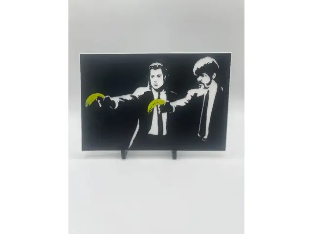 HueForge model: Banksy-inspired Pulp Fiction HueForge print. by Thadius