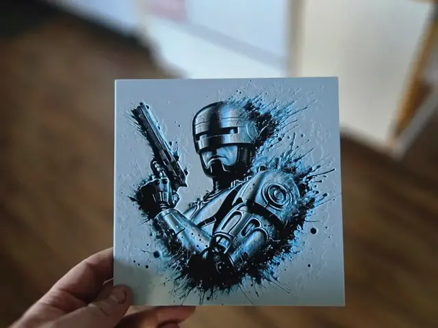 HueForge model: Graffiti Robocop Hueforge by 3Ree Printing