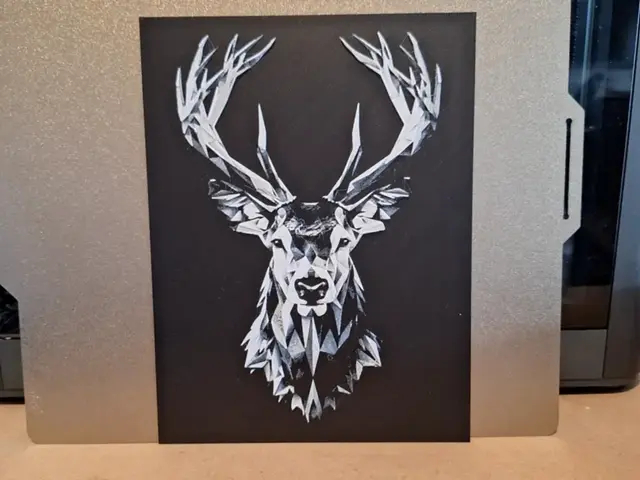 HueForge model: Geometric Stag Head - Hueforge by 3dGlow