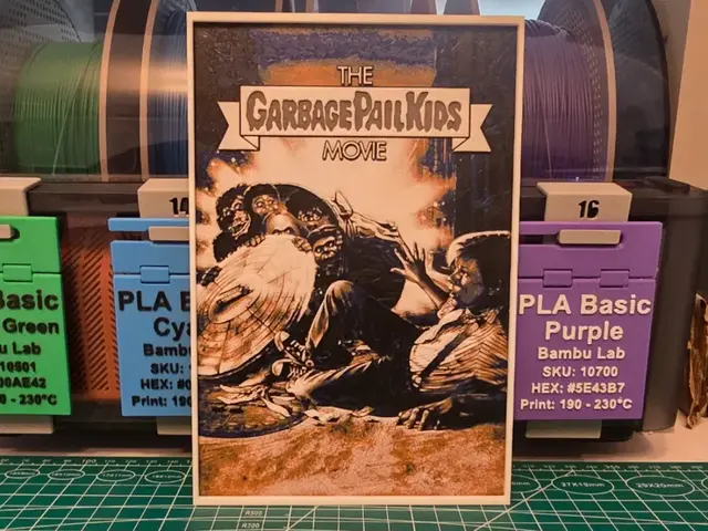 HueForge model: The Garbage Pail Kids Movie - Hueforge Art by Lumpy3D