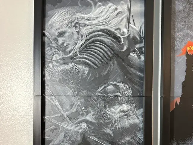 HueForge model: Legolas & Gimli 2-piece Hueforge by Hey Ben