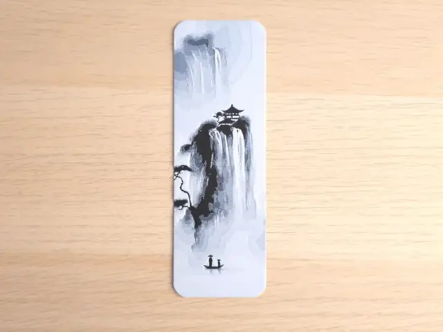 HueForge model: Waterfall Japanese 2 Bookmark by Atrus Design