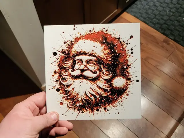 HueForge model: Graffiti Santa Hueforge by 3Ree Printing