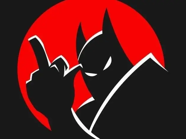HueForge model: Hueforge Batman - Midfinger by Luckyfer
