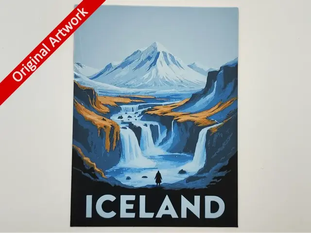 HueForge model: Iceland travel poster - Hueforge by Altf4-Formation