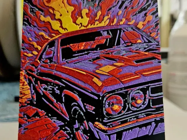 HueForge model: Car comic style by Mano's 3d_Art