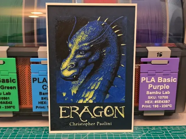 HueForge model: Eragon Book Poster - Hueforge Art by Lumpy3D