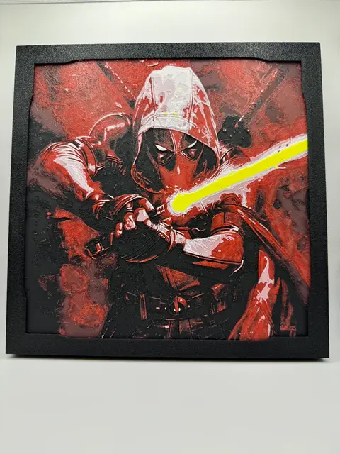 HueForge model: What If.... Deadpool could use the force? by Canadian Gamer