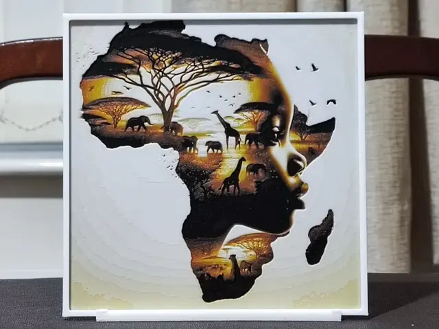 Double Exposure Out Of Africa - 4 Color HueForge