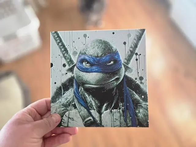 HueForge model: Graffiti TMNT (Leonardo) Hueforge by 3Ree Printing