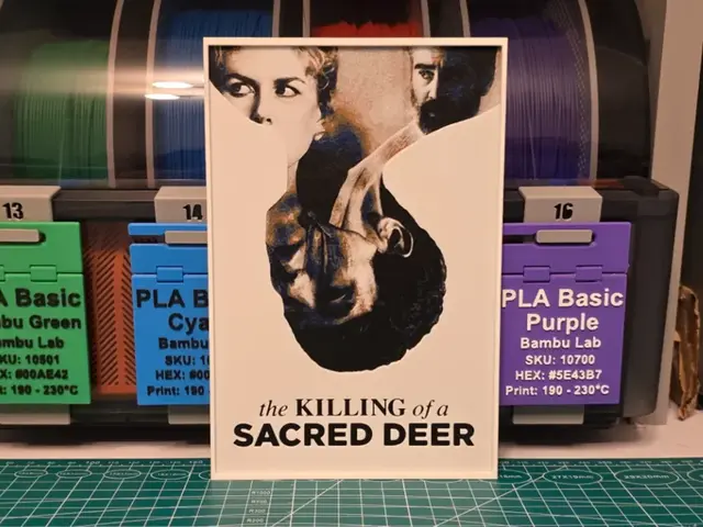 HueForge model: The Killing of a Sacred Deer Poster - Hueforge Art by Lumpy3D