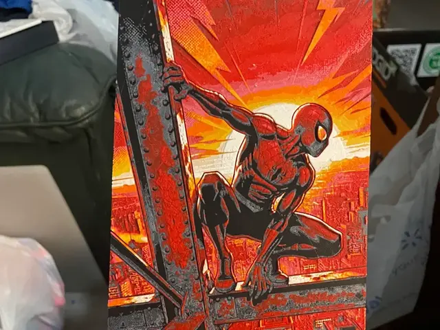 Spiderman at Sunset Hueforge