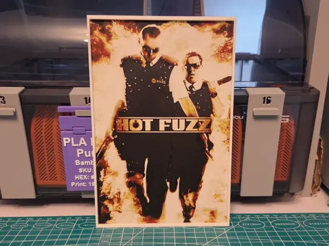 Hot Fuzz Movie Poster - Hueforge Art