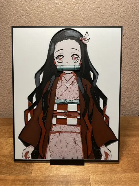 HueForge model: Nezuko - Hueforge by Cloudy Nostalgia