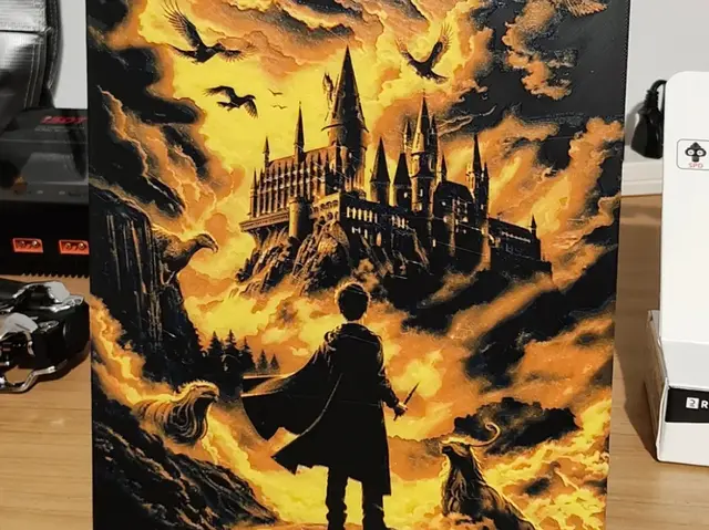 HueForge model: Harry Potter Hogwarts Hueforge by enricoRE