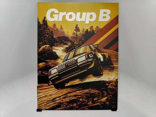 HueForge model: Group B Poster #2 - Hueforge by BeaN