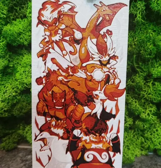 HueForge model: Fire Pokemon collection by Garuda3D