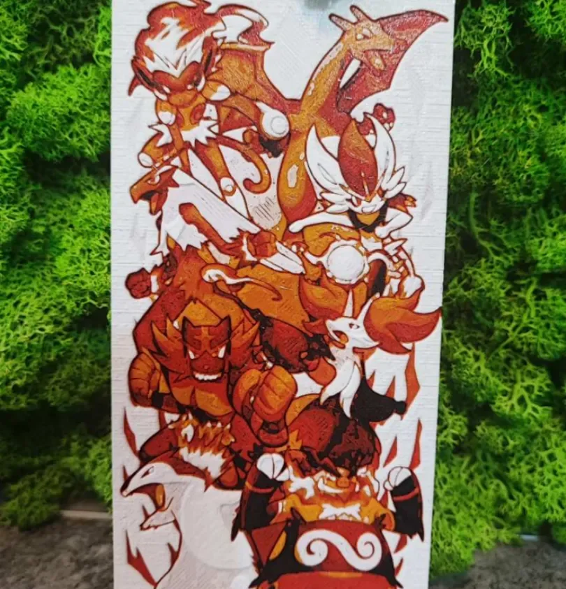Fire Pokemon collection by Garuda3D HueForge model: Fire Pokemon collection by Garuda3D