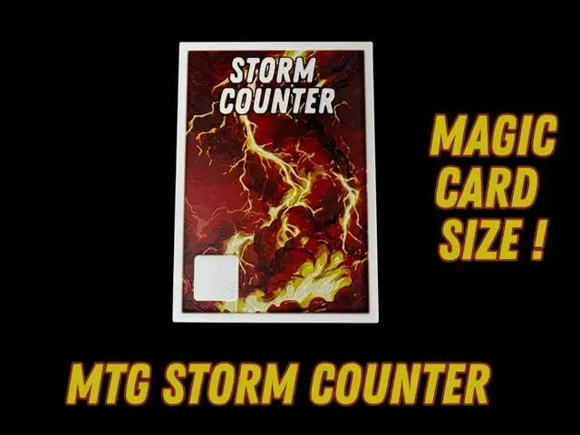 HueForge model: Storm Counter - MTG Token - EDH - Magic by Canadian Gamer
