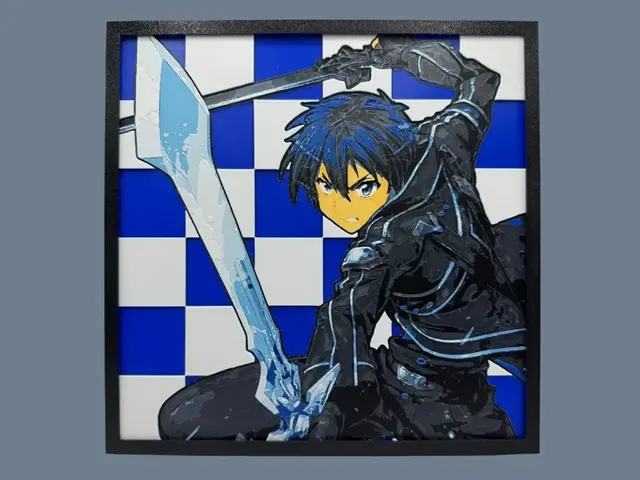 HueForge model: Kirito - Sword Art Online by Canadian Gamer