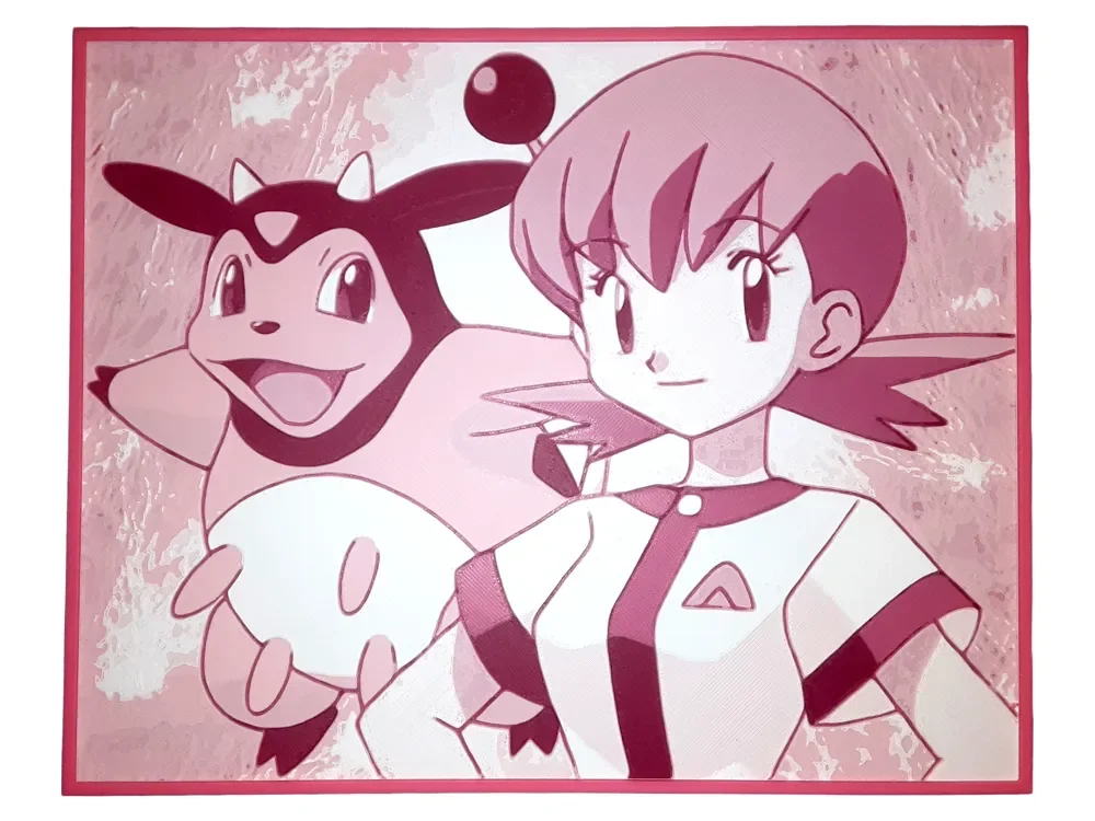 Whitney Miltank Pokemon Hueforge Johto Pink by Elsie Moonshadow HueForge model: Whitney Miltank Pokemon Hueforge Johto Pink by Elsie Moonshadow