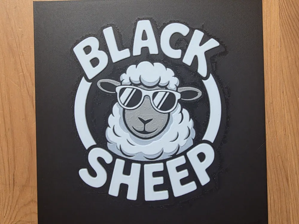 Black Sheep Hueforge by Morganja HueForge model: Black Sheep Hueforge by Morganja