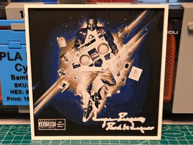 HueForge model: Lupe Fiasco "Food & Liquor" Album - Hueforge Art by Lumpy3D