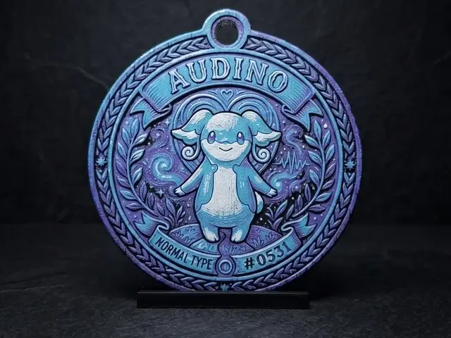 HueForge model: Audino #0531 - Pokemon Ornament by LED