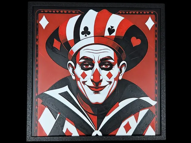 HueForge model: Card Faces: Jester by BusyKikiBee