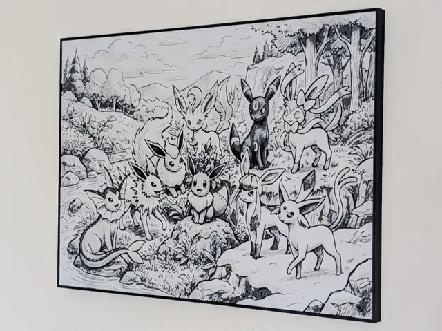 Eeveelution Hueforge & Frame