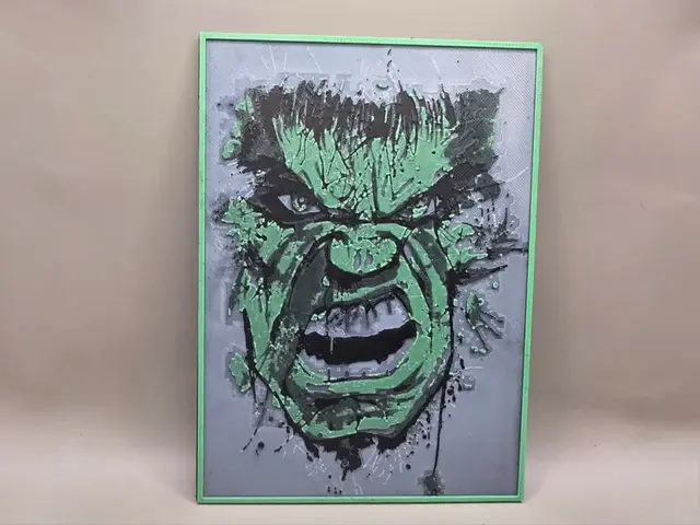 HueForge model: Hulk - HueForge by keko