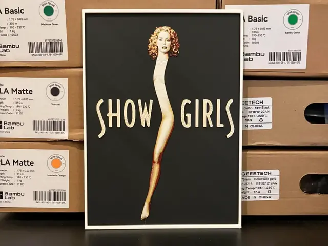 HueForge model: Showgirls Hueforge by Estiv