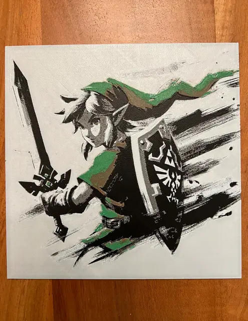 HueForge model: Link from Zelda by JustBe 3D Printing