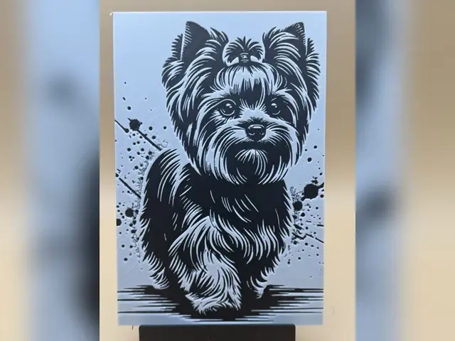 Yorkshire Terrier HueForge Print