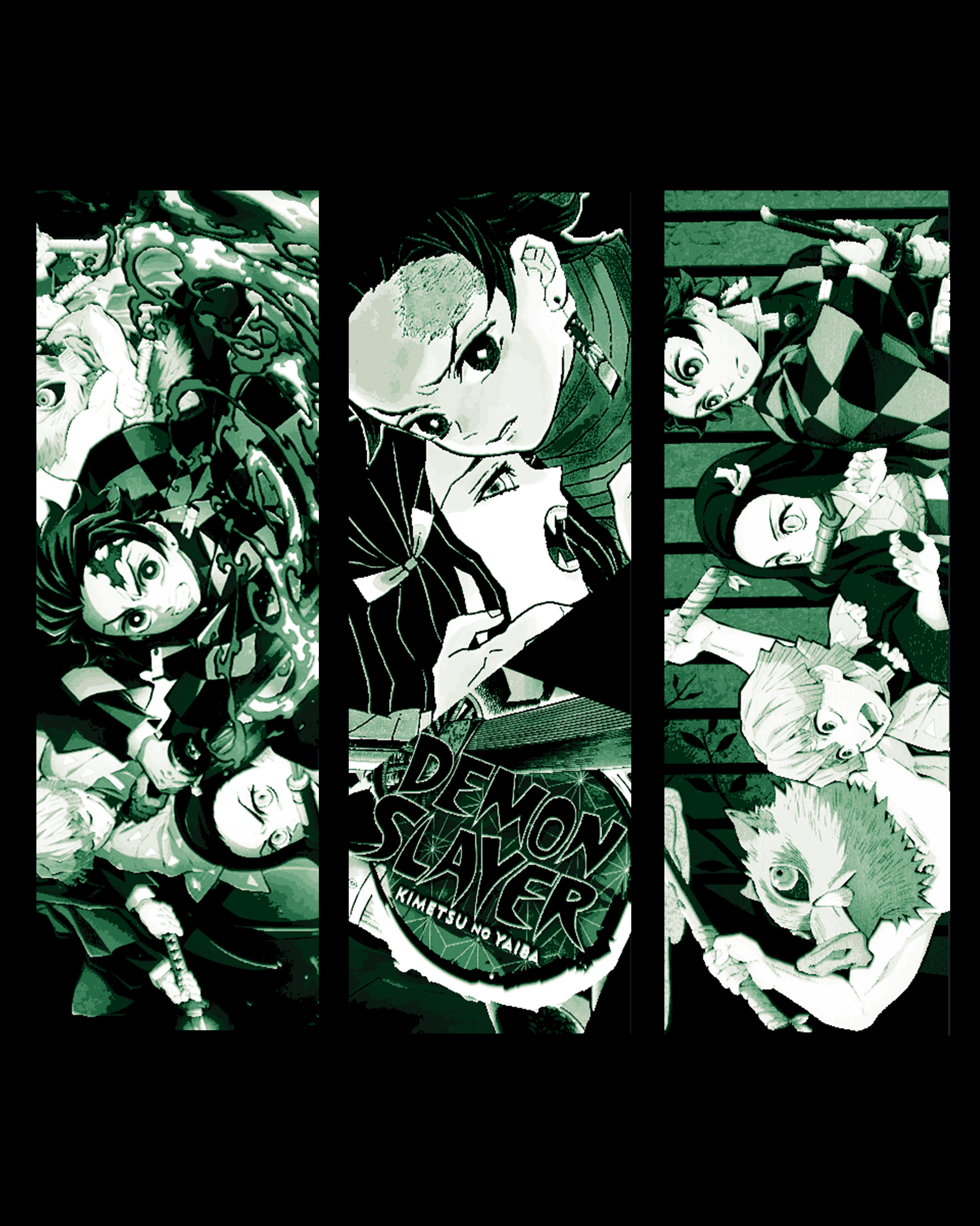 Fan Art Manga Special - Demon Slayer Set of Bookmarks by BooneCo3d HueForge model: Fan Art Manga Special - Demon Slayer Set of Bookmarks by BooneCo3d