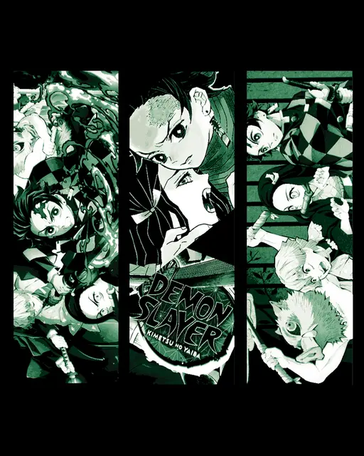 HueForge model: Fan Art Manga Special - Demon Slayer Set of Bookmarks by BooneCo3d
