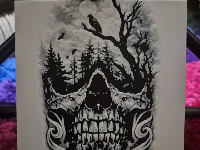HueForge model: skull double exposure hueforge by Buntsta