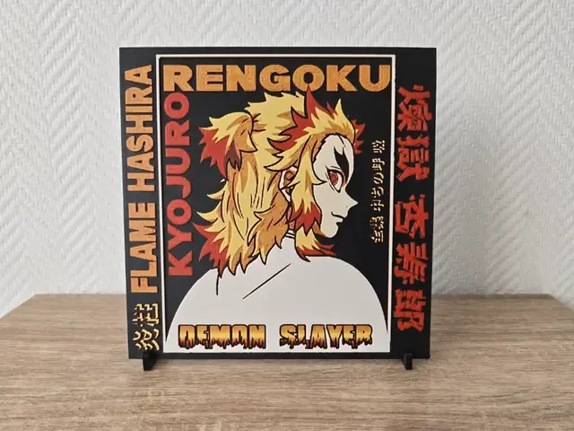 HueForge model: Rengoku Demon slayer Hueforge by Kactus Fpv